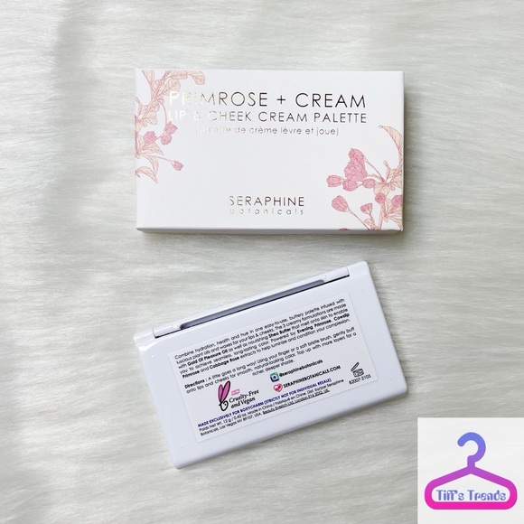 SERAPHINE BOTANICALS PRIMROSE + CREAM - LIP & CHEEK CREAM PALETTE - Picture 6 of 9